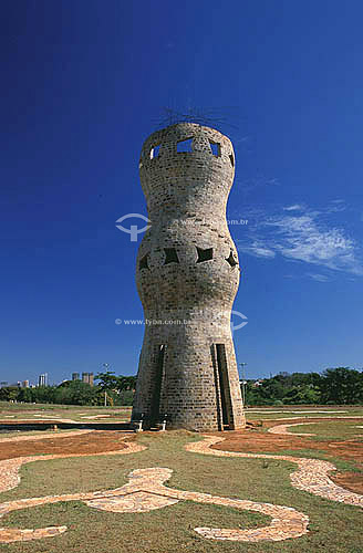  Monument in the Indian Nations Park - Campo Grande city - Matogrosso do sul state - Brazil 