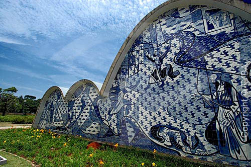  Sao Francisco de Assis Chapel or Pampulha Church* - Candido Portinari panel - Belo Horizonte city - Minas Gerais State - Brazil   *The Church is a National Historic Landmark since 08-13-85 and the architectural joint of the city is a National Histor 