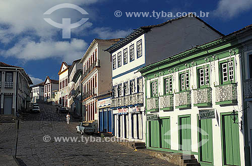  Street of Diamantina city - Mina Gerais state - Brazil 