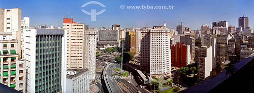  Panoramic view of the surroundings of the south side of the Anhangabau - Sao Paulo state - Brazil 