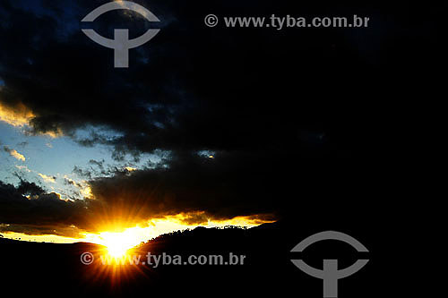  Sunset with dark clouds - Monte Verde region - Minas Gerais state - Brazil 