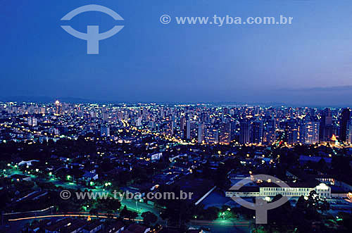  Curitiba city night view - Parana state - Brazil 