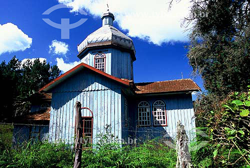  Ukranian wood church - Uniao da Vitoria city - Parana state - Brazil - March 2004 