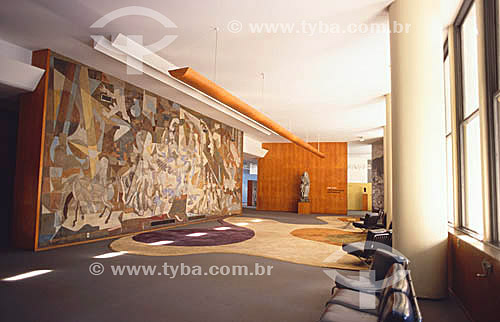  Candido Portinari paintings in the Gustavo Capanema building interior - Rio de Janeiro city - Rio de Janeiro state - Brazil 