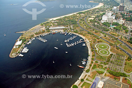   Aerial view of Gloria Marina - Rio de Janeiro city - Rio de Janeiro state  
