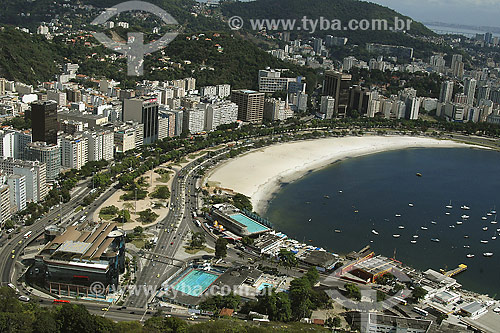  Aerial view of Botafogo beach - Rio de Janeiro city - Rio de Janeiro state - Brazil 