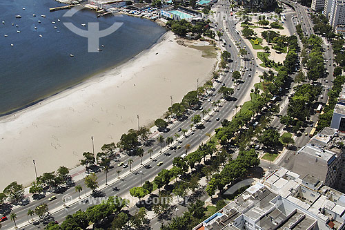  Aerial view of Botafogo beach - Rio de Janeiro city - Rio de Janeiro state - Brazil 
