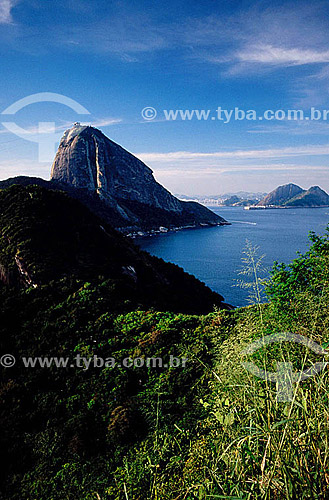  View of the Sugar Loaf Mountain* - Rio de Janeiro city - Rio de Janeiro state - Brazil  * Commonly called Sugar Loaf Mountain, the entire rock formation also includes Urca Mountain and Sugar Loaf 