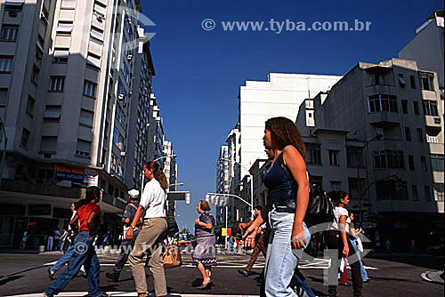  Pedestrian crossing Av. Nossa Senhora de Copacabana (Our Lady of Copacabana Avenue) - Rio de Janeiro city - Rio de Janeiro state - Brazil 