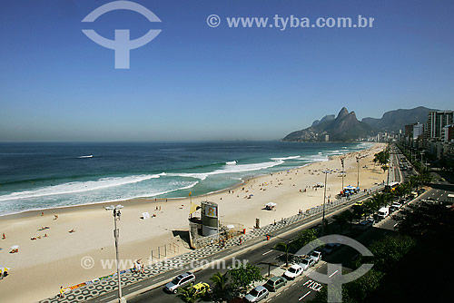  View of the beaches of Ipanema and Leblon  - Rio de Janeiro city - Rio de Janeiro state (RJ) - Brazil