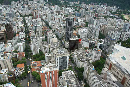  Aerial view of Leblon nighbourhood - Rio de Janeiro city - Rio de Janeiro state - Brazil 