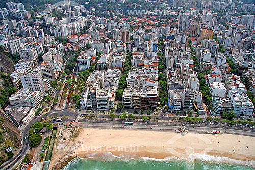  Aerial view of Leblon neighbourhood - Rio de Janeiro city - Rio de Janeiro state - Brazil  