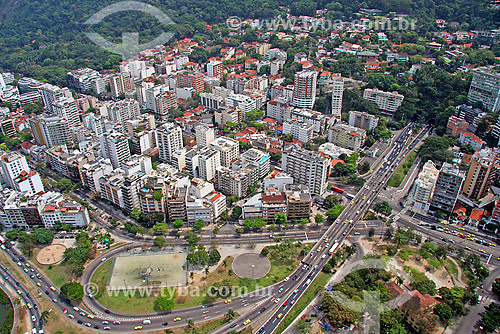  Aerial view of Lagoa neighbourhood - Rio de Janeiro city - Rio de Janeiro state - Brazil 