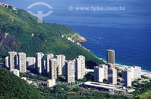  Aerial view of Sao Conrado neighborhood - Rio de Janeiro city - Rio de Janeiro state - Brazil 