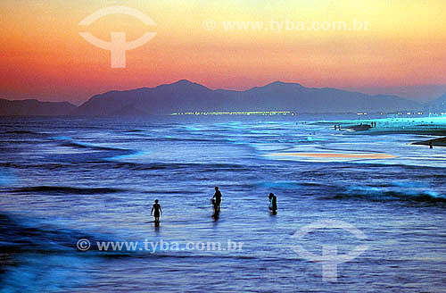  Sunset at Barra da Tijuca beach - Rio de Janeiro city - Rio de Janeiro state - Brazil 
