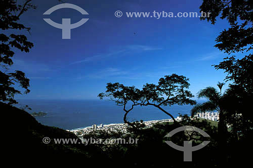  Aerial view of the Barra da Tijuca Beach from the Rock of Gavea - Rio de Janeiro city - Rio de Janeiro State - Brazil  