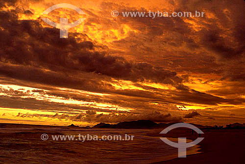 Sunset on Barra da Tijuca Beach - Rio de Janeiro city - Rio de Janeiro state - Brazil 