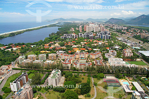  Aerial view of Barra da Tijuca neighbourhood - Rio de Janeiro city - Rio de Janeiro state - Brazil 