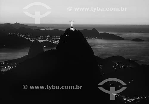  Christ the Redeemer and the Sugar Loag Mountain in the background - Rio de Janeiro city - Rio de Janeiro state - Brazil 