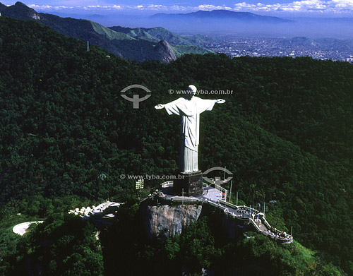 Christ the Redeemer statue over Corcovado Hill - Rio de Janeiro city - Rio de Janeiro state - Brazil 