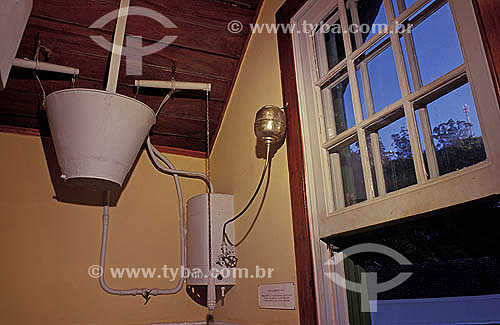  Bathroom of Santos Dumont house, first electrical shower - Petropolis city - Rio de Janeiro state - Brazil 