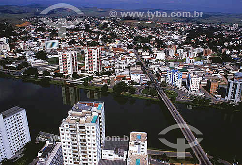 Aerial view of Resende city - Rio de Janeiro state inland - Brazil 