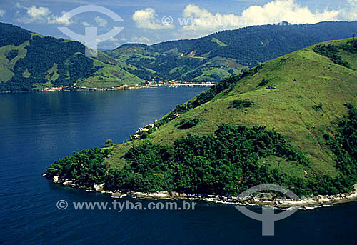  Aerial view of Angra dos Reis city - Costa Verde (Green Coast) - Rio de Janeiro state- Brazil 