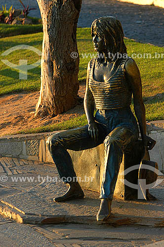  Brigitte Bardot statue - Buzios city - Lakes Region - Rio de Janeiro state north coast - Brazil 