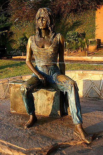  Brigitte Bardot statue - Buzios city - Lakes Region - Rio de Janeiro state north coast - Brazil 