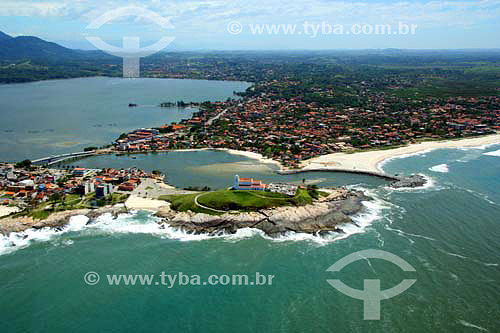  Aerial view of Saquarema city - Costa do Sol (Sun Coast) - Regiao dos Lagos (Lakes Region) - Rio de Janeiro state - Brazil - November 2006 