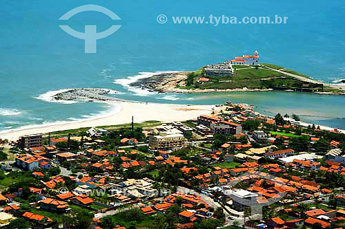  Aerial view of Saquarema city - Costa do Sol (Sun Coast) - Regiao dos Lagos (Lakes Region) - Rio de Janeiro state - Brazil - November 2006 