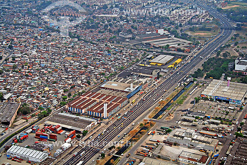  Aerial view of Avenida Brasil avenue - Rio de Janeiro city - Rio de Janeiro state - Brazil  