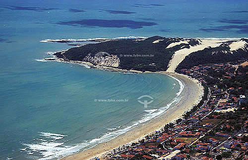  Aerial view of Natal city dunes and beach - Rio Grande do Norte state - Brazil 