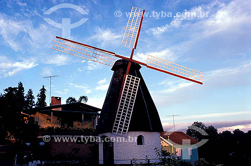  Windmill at Rio Grande do Sul state inland - Brazil  