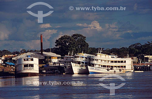  Boats at Madeira River - Porto Velho city - Rondonia state - Brazil 