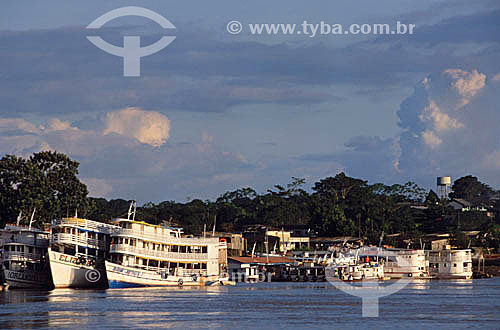  Boats at Madeira River - Porto Velho city - Rondonia state - Brazil 