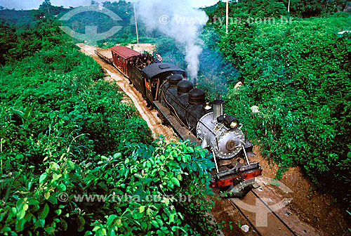  A train of Madeira-Mamoré Railway - Rondonia state - Amazonian region - Brazil 