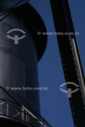  Detail of Three Water Tanks - Porto Velho city - Rondonia state - Brazil - May 2006 