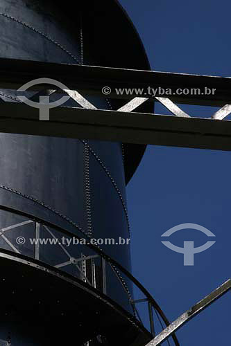  Detail of Three Water Tanks - Porto Velho city - Rondonia state - Brazil - May 2006 
