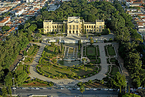  Aerial view of Ipiranga Museum - Sao Paulo city - Sao Paulo state - Brazil 