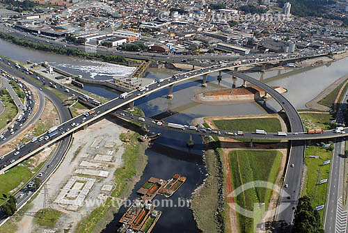  Aerial view of Pinheiros and Tiete marginals - Sao Paulo city - Sao Paulo state  