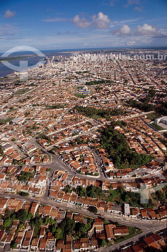  Aerial view of Aracaju city - Sergipe state - Brazil 