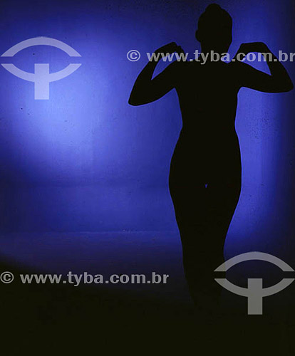  Silhouette of a woman 