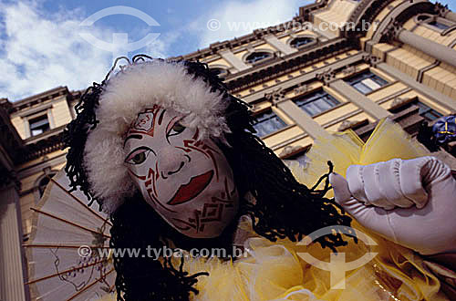 Clovis - typical character of the street carnival of Rio de Janeiro - Brazil 