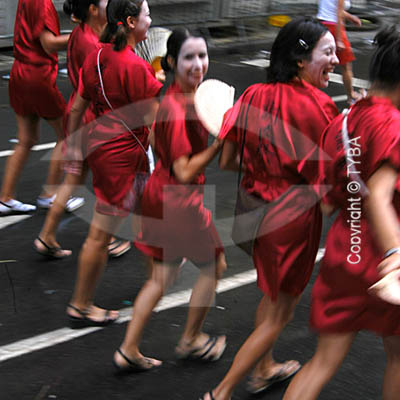  Revellers during the 