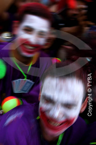  Revellers during the 