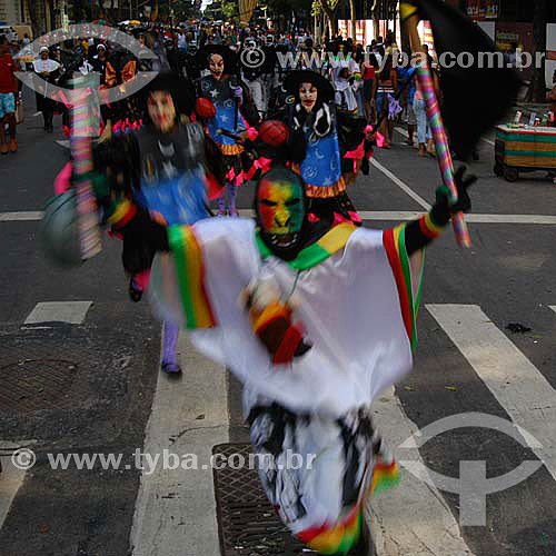  Revellers dressed up for the Carnival street party - 
