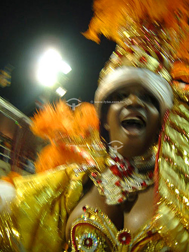  Woman dancing - Sambodromo - Carnival Parade 2003 - Rio de Janeiro city - Rio de Janeiro state - Brazil 