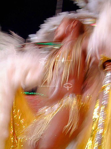  Woman dancing - Sambodromo - Carnival Parade  2003 - Rio de Janeiro city - Rio de Janeiro state - Brazil 