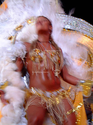  Woman dancing in the parade at the Sambodromo - Carnival 2003 - Rio de Janeiro city - Rio de Janeiro state - Brazil 